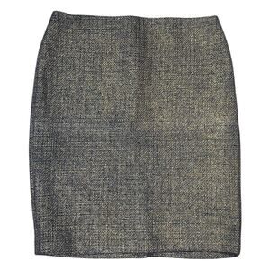 Talbots Wool Skirt Black Gold 16
